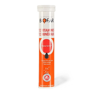 BIOFAR CO 12 VITAMINES 12 MINERAUX PLEINE FORME B20 COMP EFFER