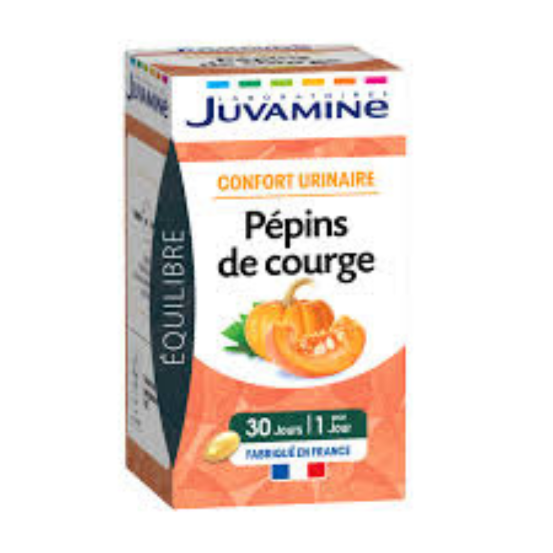 JUVAMINE CONFORT URINAIRE PEPINS DE COURGE B30 CAPSULES