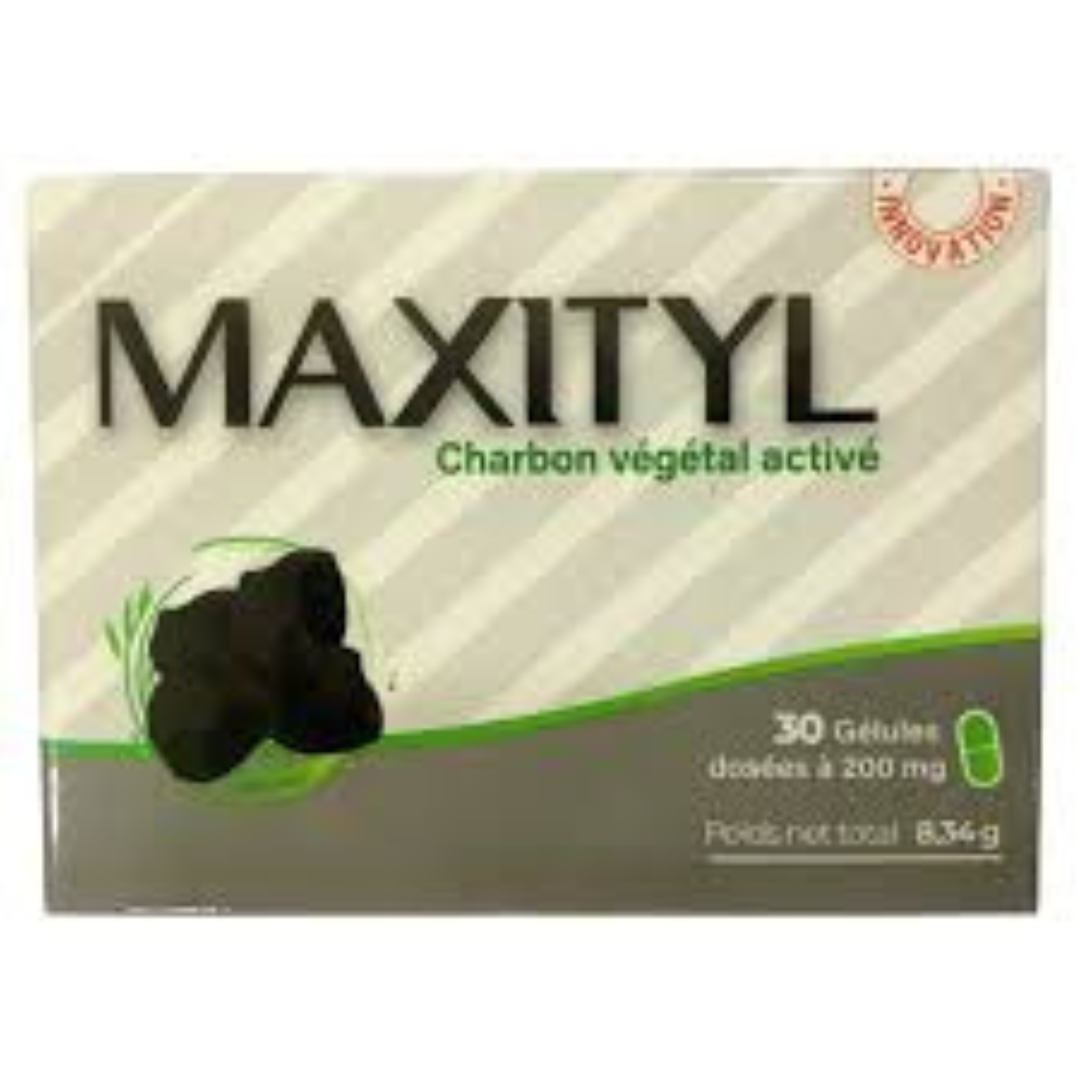 MAXITYL CARBON VEGERAL ACTIVE B30 GELULES
