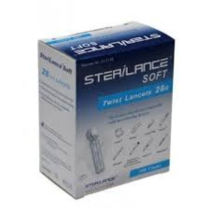 STERILANCE TWIST LANCETTES BLEU 28G B100