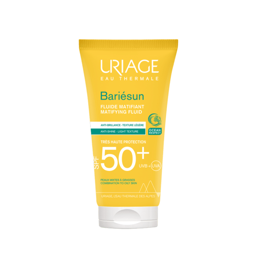 URIAGE BARIESUN MAT FLUIDE SPF50+ PEAUX MIXTES A GRASSES 50ML