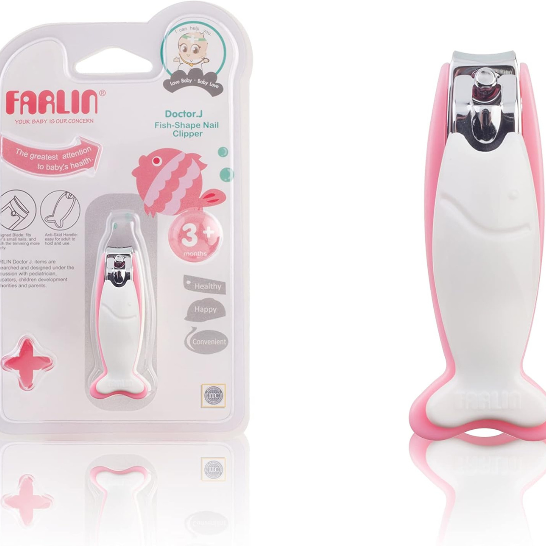 FARLIN COUPE ONGLES EN FORME DE POISSON ROSE +3MOIS REF BF-160D