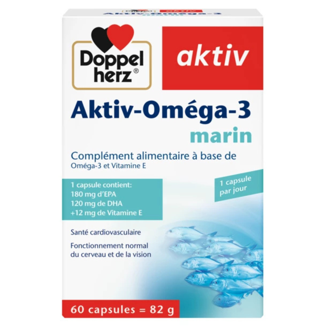 DOPPEL HERZ AKTIV OMEGA 3 B60 CAPSULES