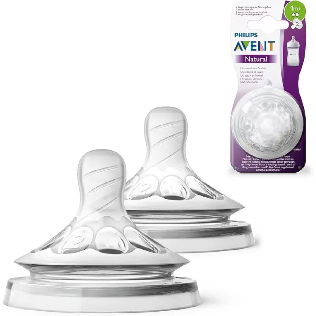 AVENT TETINES NATUREL B2 +1MOIS REF 042/27