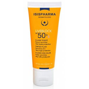 ISISPHARMA UVEBLOCK SPF50+ DRY TOUCH ULTRAFLUIDE TEINTE CLAIRE 40ML