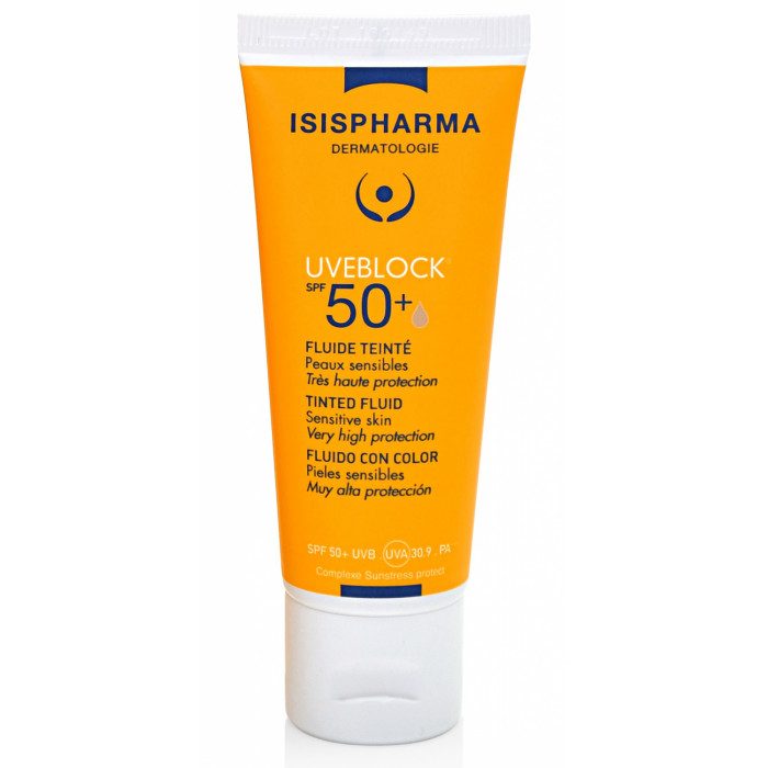 ISISPHARMA UVEBLOCK SPF50+ FLUIDE TEINTE CLAIRE 40ML