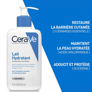 CERAVE LAIT HYDRATANT PEAUX SECHES A TRES SECHES 236ML