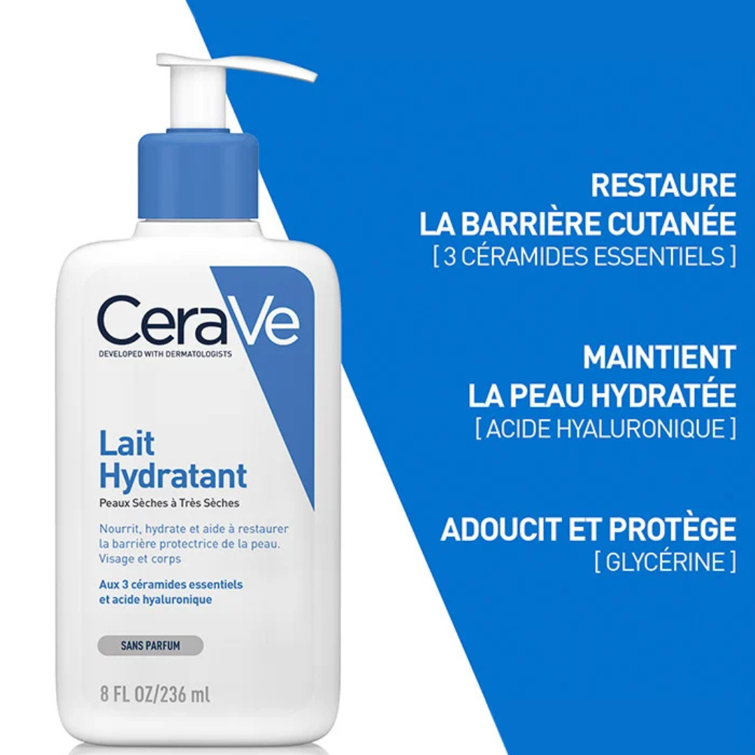 CERAVE LAIT HYDRATANT PEAUX SECHES A TRES SECHES 236ML