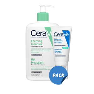 CERAVE PACK GEL MOUSSANT 473ML + GEL-CREME OIL CONTROL 52ML