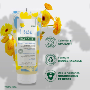 KLORANE BEBE SHAMPOOING DOUX DEMELANT 200ML