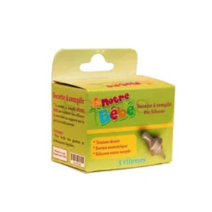 NOTRE BEBE SUCETTE A REMPLIR PURE SILICONE
