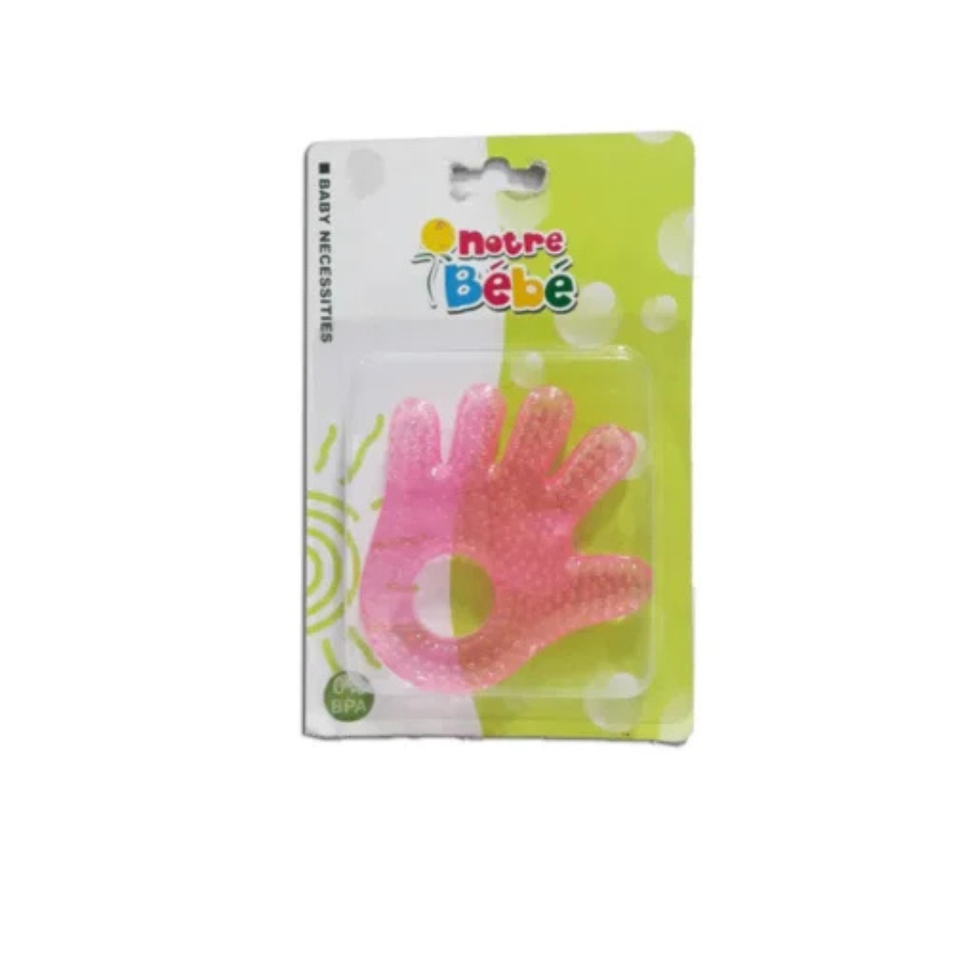 NOTRE BEBE ANNEAU DE DENTITION REFRIGERANT MAIN ROSE REF BD253-4