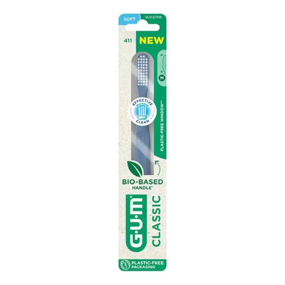 GUM BROSSE A DENTS CLASSIQUE SOUPLE REF 411