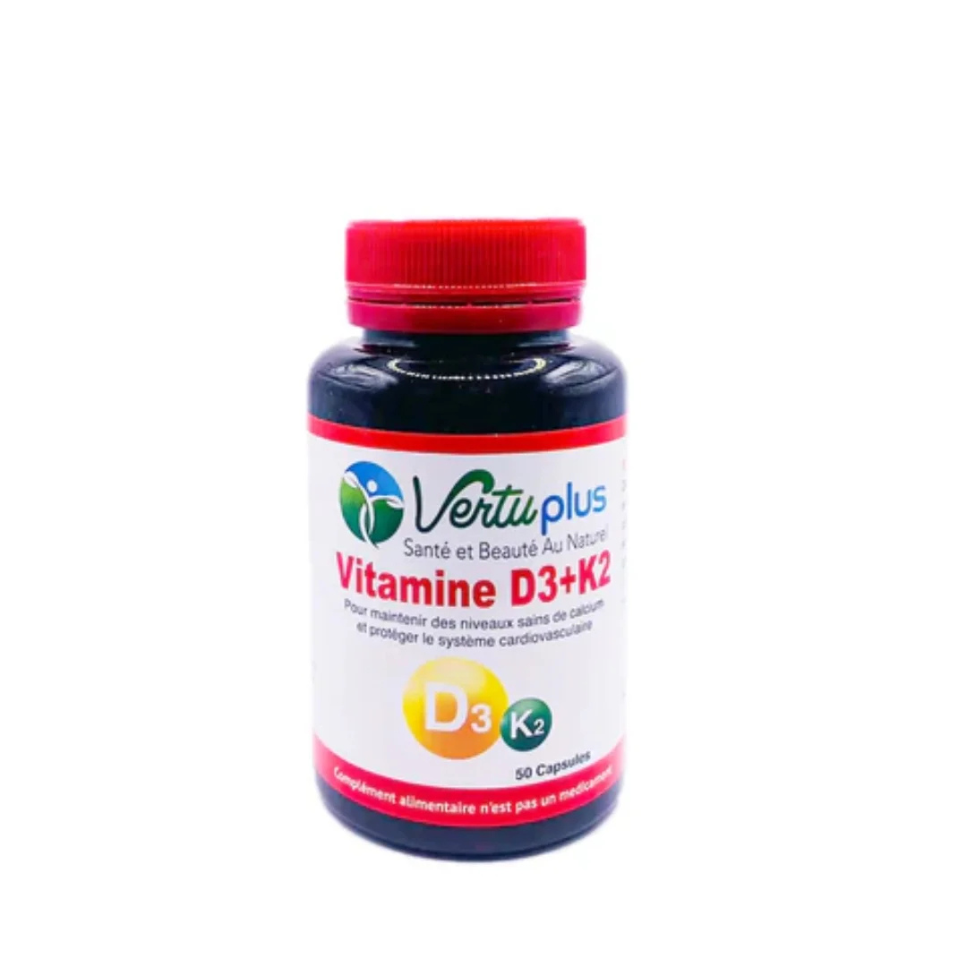 VERTUPLUS VITAMINE D3+K2 B50 CAPSULES