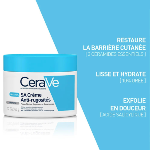 CERAVE SA CREME ANTI-RUGOSITES PEAU SECHE ET SQUAMEUSE 340G