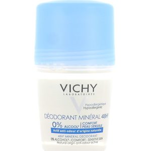 VICHY DEODORANT MINERAL 48H SANS SELS D'ALUMINIUM ROLL-ON 50ML
