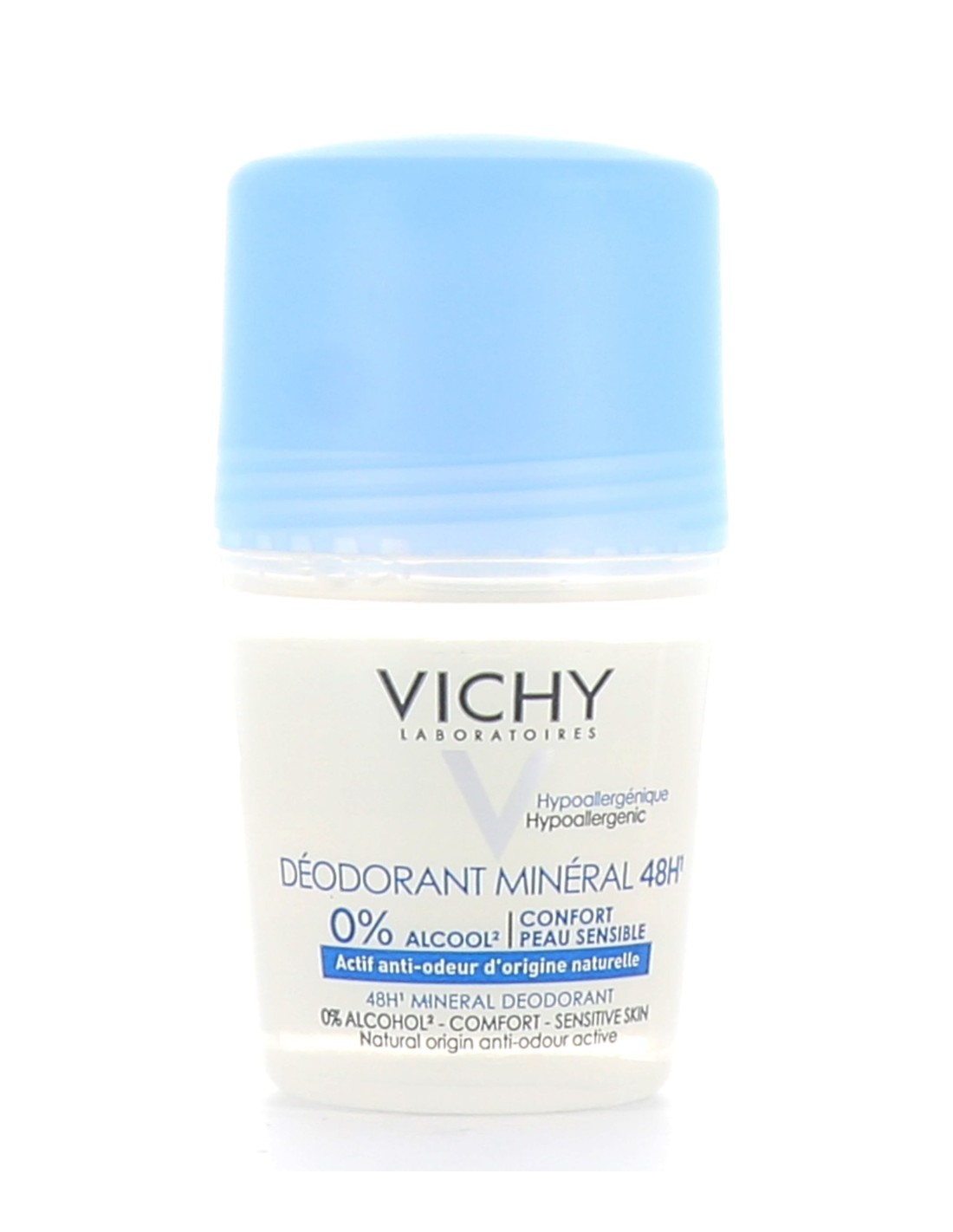 VICHY DEODORANT MINERAL 48H SANS SELS D'ALUMINIUM ROLL-ON 50ML