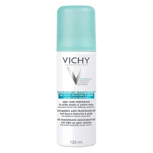VICHY DEODORANT ANTI-TRANSPIRANT 48H ANTI TRACES BLANCHES ET JAUNES AEROSOL 125ML